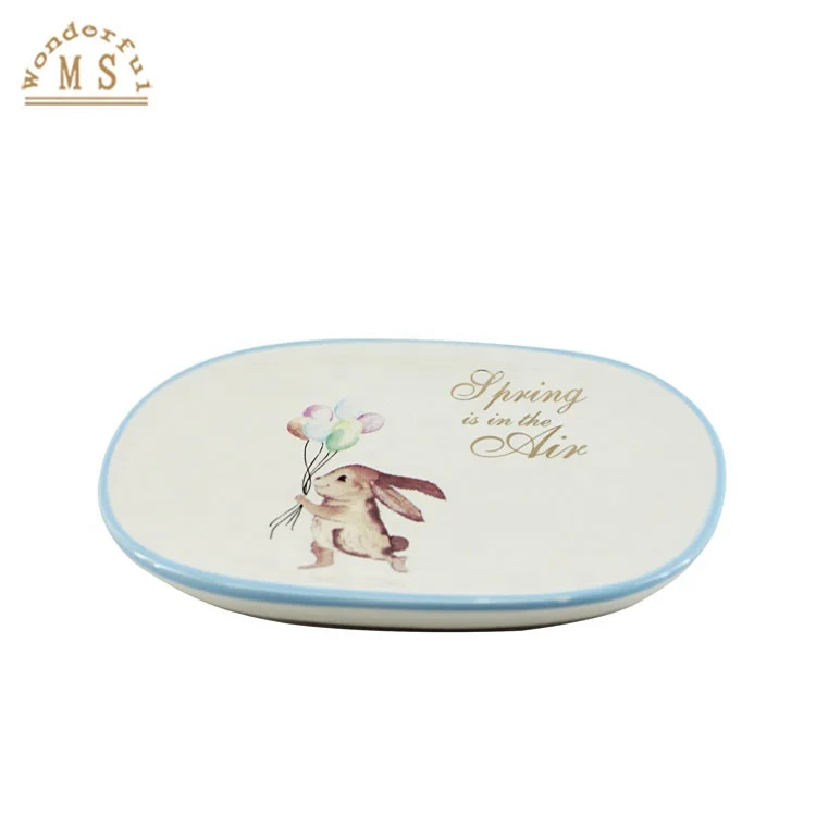 Rabbit Bunny Balloon Ceramic Soap Dispenser Gift Bathroom Sets for Home Decor