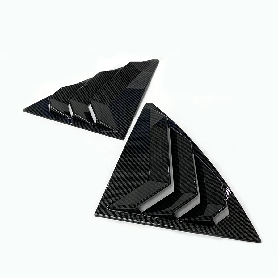Carbon Fiber Window Louver Shutter for Toyota Corolla 2007 - 2013 2008 2009 2010 2011 2012 Rear Air Vent Cover Sticking Shield