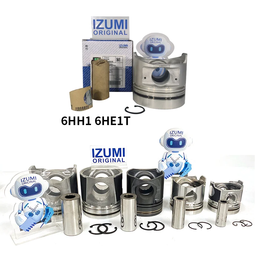 IZUMI Original kit de camisa, pistón y aros para Isuzu 4HF1-6HK1