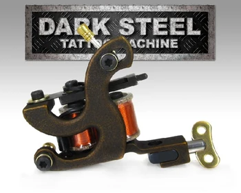 Professional handmade liner coil tattoo machine dark steel heavy tattoo machines