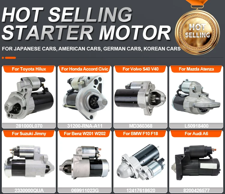 361002g200 New Auto Engine 12v 8t 1.2kw Starter Motor For Rohens Coupe