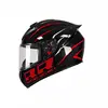 Black and Red Double R-Transparent Lens