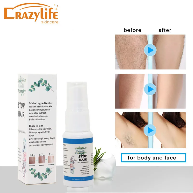 
Ингибитор роста волос Pansly, крем для удаления волос на лице, спрей для бороды, бикини, интимная подмышка для лица, ног и тела, безболезненный 
