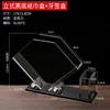 Vertical black tissue box/toothpick holder, 17*13.8cm
