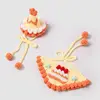 Chapeau de gâteau écharpe étoile crémeuse