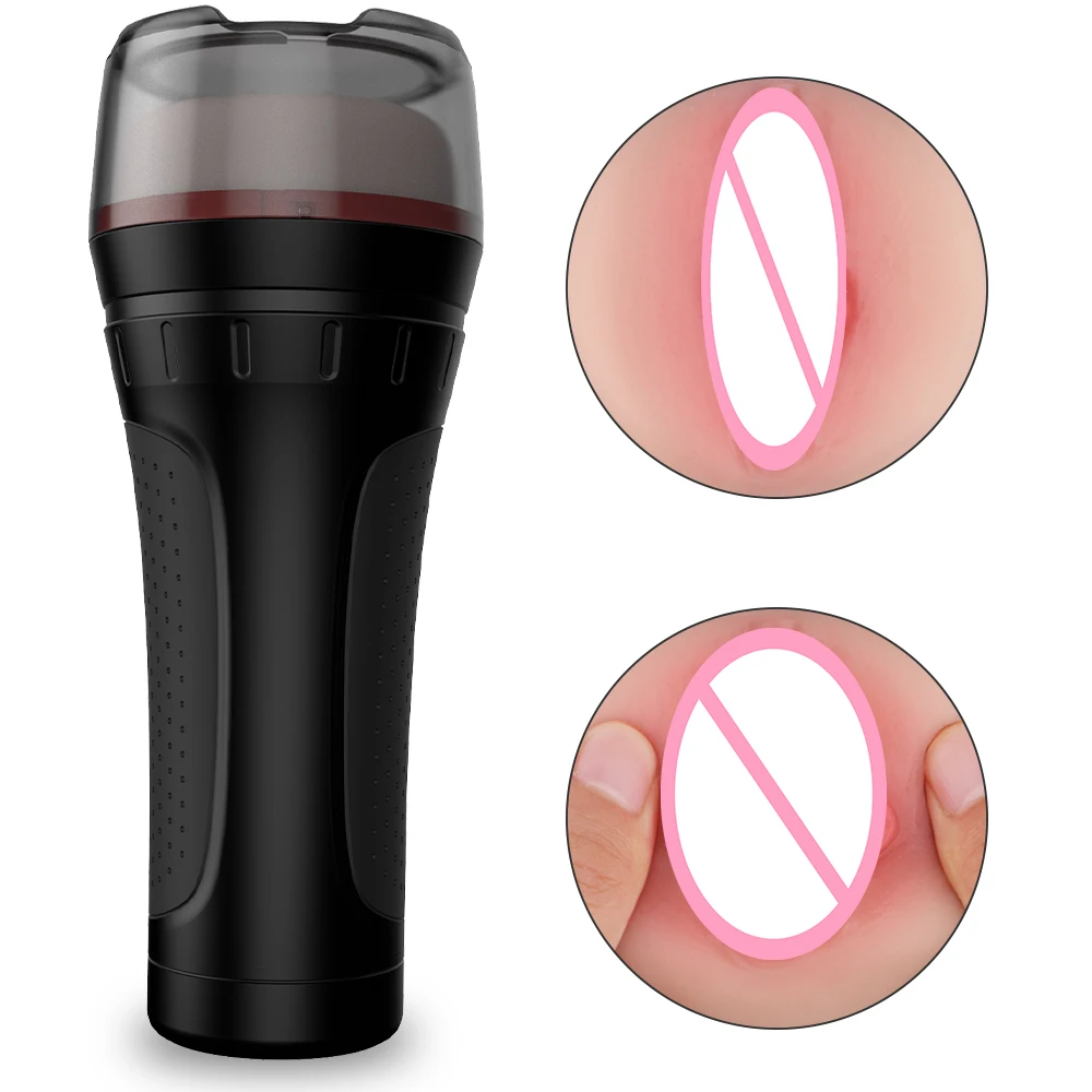 S-HANDE 3 in 1 Artificial Pussy Mouth Vagina Anal Realistic Pocket Pussy Deep Throat Sex Toys for Men