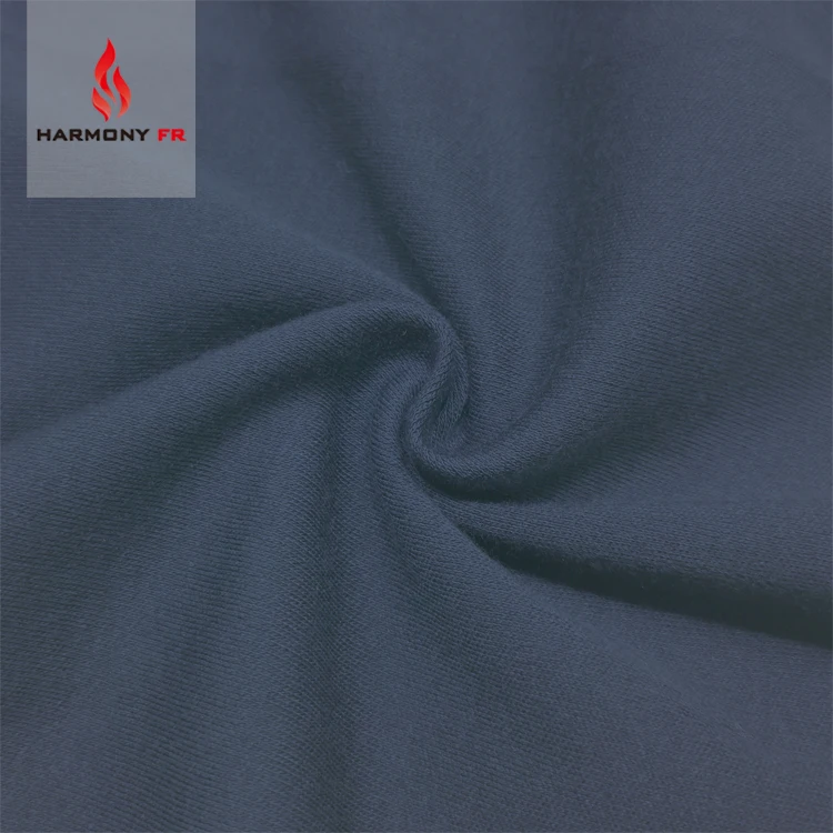 Опт NFPA 2112 индивидуальный цвет OEM вес 240gsm EN11612 FR 100% хлопок огнестойкая трикотажная FR Interlock огнестойкая ткань