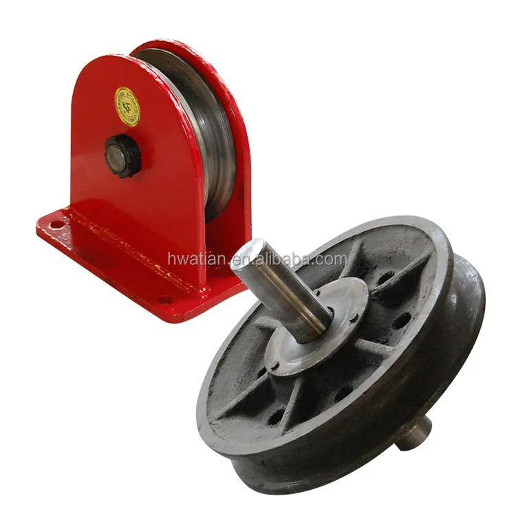 Heavy Duty Double Sheave Pulley Block Multi Sheave Snatch Block Crane Pulely Block With Hook