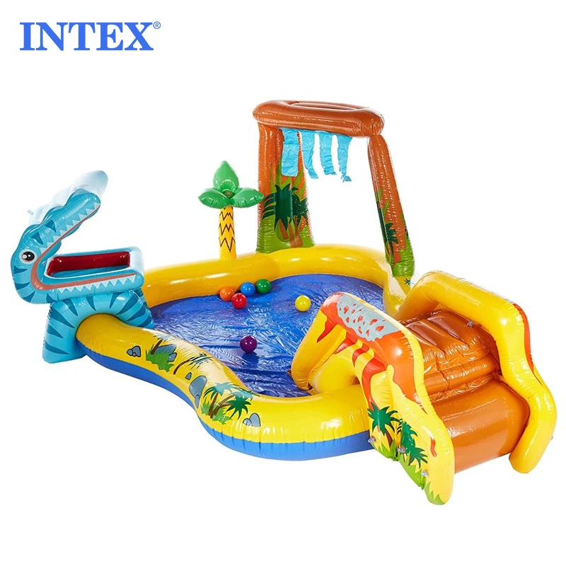 INTEX Inflatable Dinosaur Play Center - Kids' Pool Fun