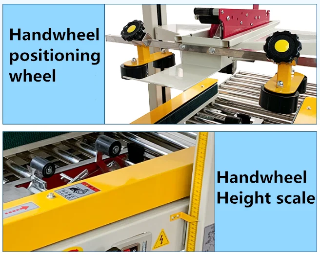 Youngsun Fxc5050x Semi Automatic Cardboard Box Case Adhesive Tape Edge