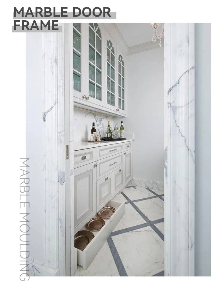 Villa Marble Door Trim Border Trimming Stone White Marble Moulding Edge