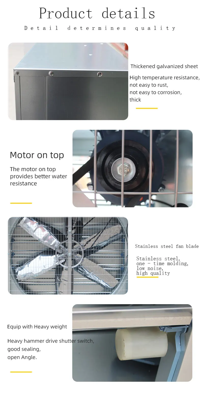 Wall-mounted Axial Fan, 1000mm, Stainless, Steel, Cast - detail 16