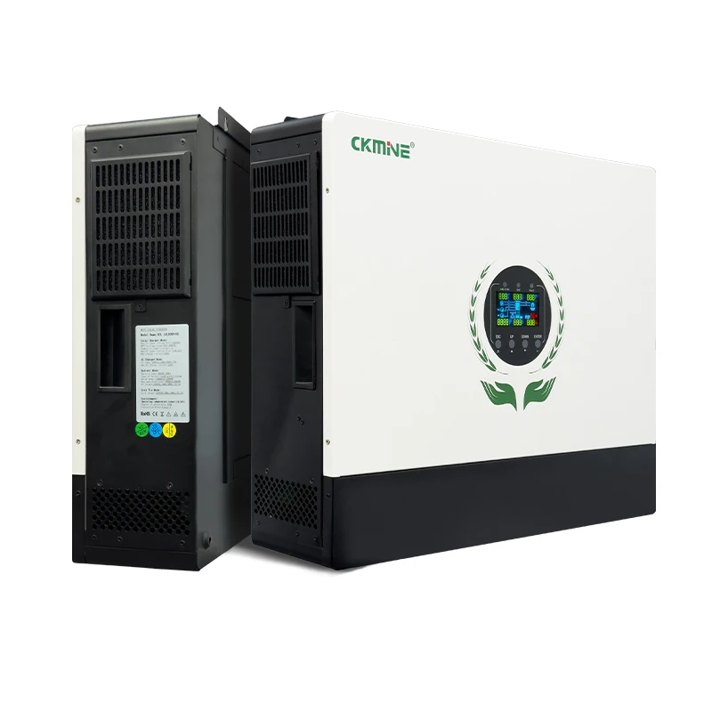 CKMINE Dual MPPT Dual Output Hybrid Solar Energy Inverter 8KW 10KW 12KW on Off Grid MPPT 550VDC 48V 220V 230V for Home