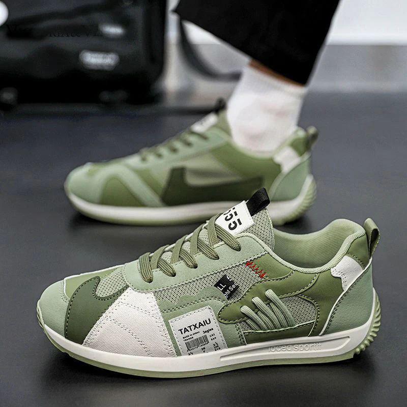 Summer permeable mesh surface soft soled daddy shoes men's fashion with students leisure sports