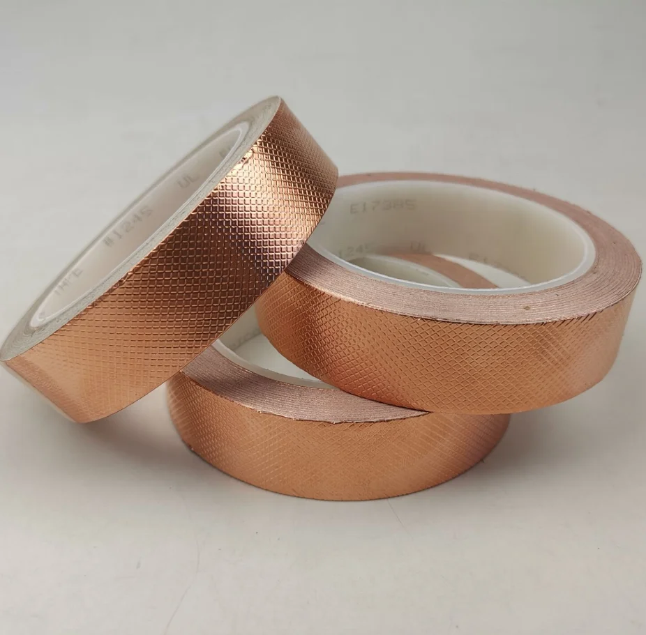 For 3M Die Cut Copper Foil Shielding Tape 1245 Embossed EMI Shielding with Water Activated Acrylic Adhesive for Masking Purpose