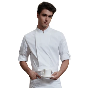 Wholesale Men's Summer Long-Sleeved Short-Sleeved Chef Uniforms 100% Polyester In-Stock for Hotels Restaurants