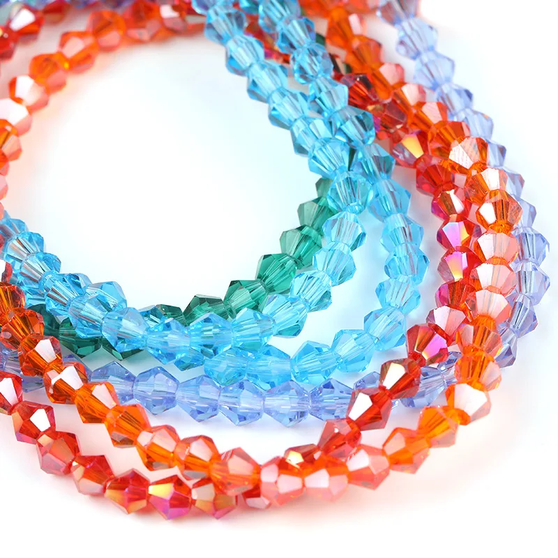 3mm 4mm 6mm 8mm 10mm Cubo Quadrato Sfaccettato Ceca Cristallo Di Vetro Sciolto Artigianato Perline Commercio All'ingrosso Lotto Per La Creazione Di - Foto 2