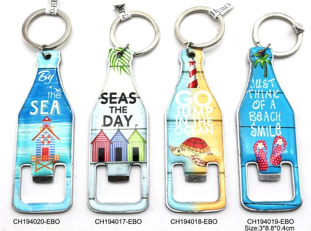 Lot De 2 Porte-clés Décapsuleur Pour Bouteille De Bière – Acier