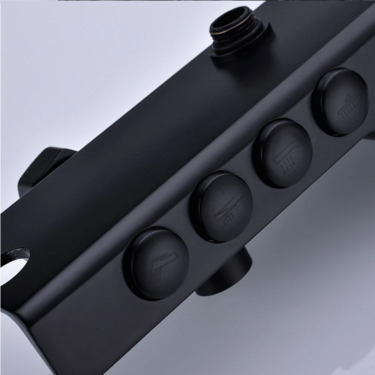 Juego de mezclador de ducha fría y caliente para baño de pared cromado