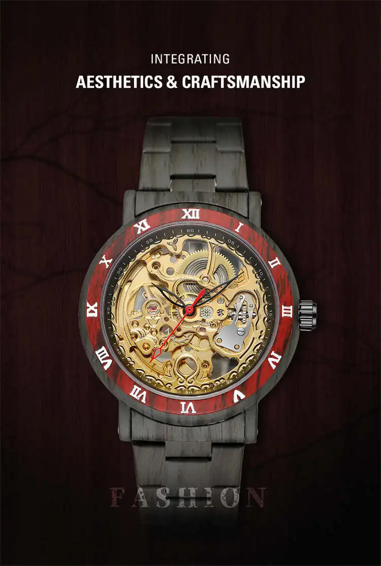 8277 Мужские механические часы из нержавеющей стали