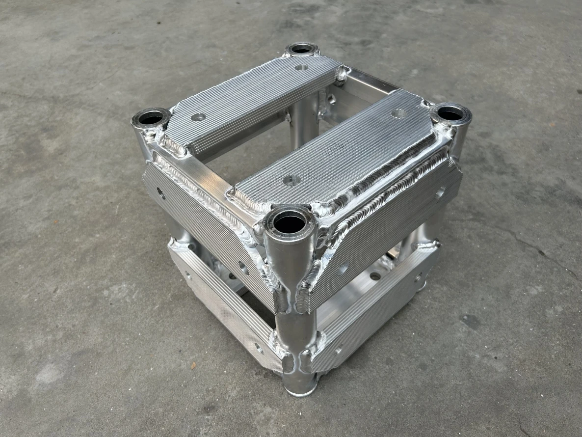 product lighting event aluminum screw truss six way corner display stage-7