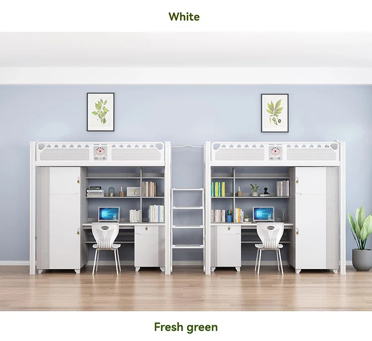 Gy005 Staff Bed Under The Table Integrated Bed Students Bunk Under The Elevated Bed