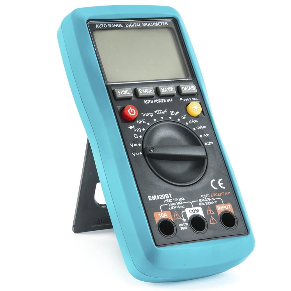 Professional handheld digital multimeter lcd display with frequency Kaiweets km312A smart portable multimeter