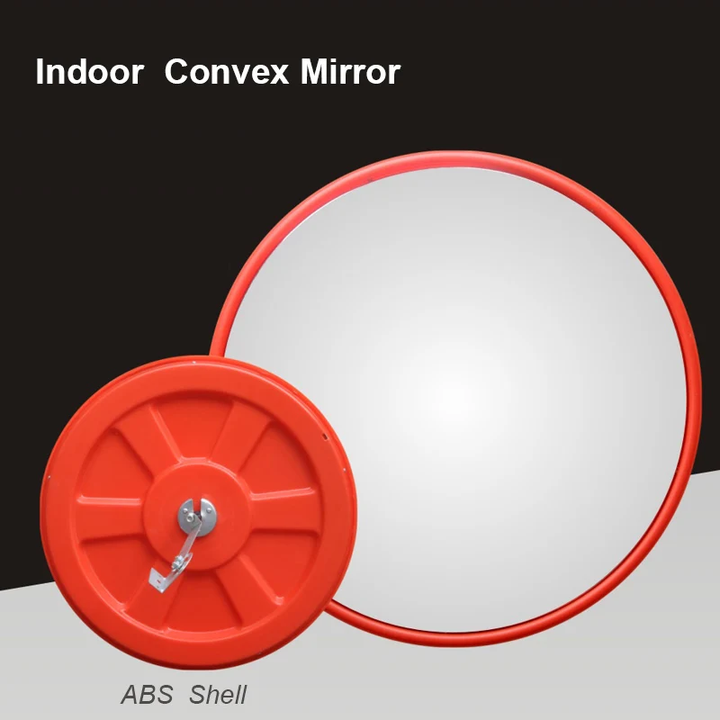 Премиум 120 см Выпуклое отражающее акриловое наружное зеркало безопасности дорожного движения прочный материал для внутреннего использования автомобиля элегантный круглый узор