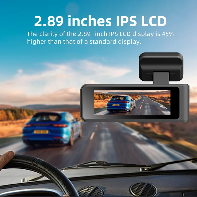 Dual Lens Vehicle Blackbox Dvr User Manual 2.89 Inches IPS LCD 2 Channel 2160P+1080P Black Box F1.8 with WIFI App for Agent details