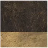 Waxed Brown Oak/ Brass