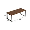 Walnut brown with black frame, small size, 40 x 19 x 14.2 cm