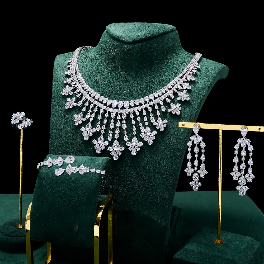 Bridal Jewelry Set – Austrian Crystal Necklace & Earrings For Wedding, Party, Special Occasions - View #9