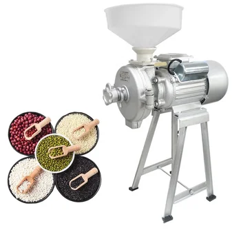 Home Small Wheat Flour Mill Dry Grinder Machine For Chili Black Pepper Rice Wheat Maize Grain  Rice Corn  Maize Milling Machine
