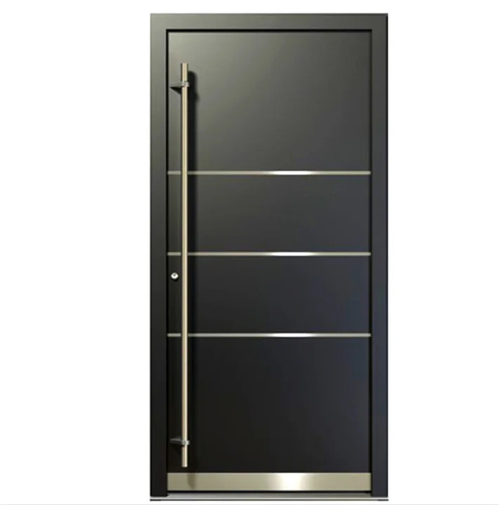 Modern Simple Design Turkish Style Wooden Finish Steel Door and Flush Metal Doors Wooden Grain Finish Security Fire Door