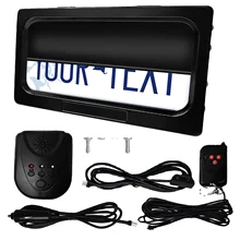 USA Car Remote Control Sliding Retractable Shutter cover remote control license plate frame Control Electric License Plate Hide