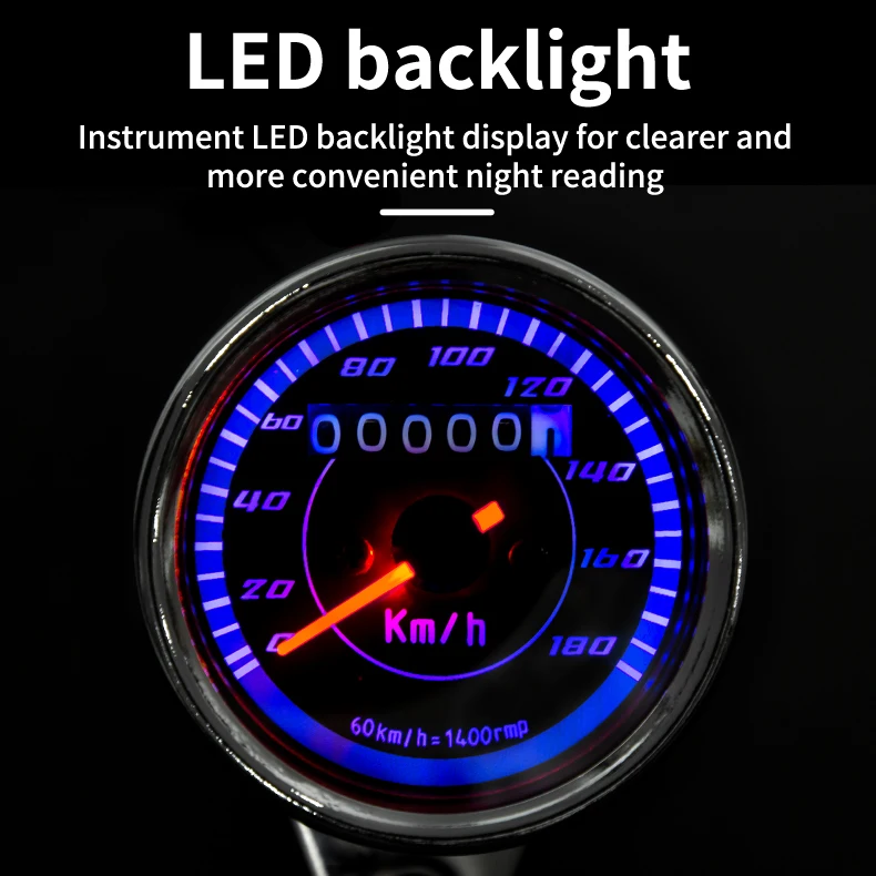 Wholesale モーターサイクル用 LED スピードメーター 180 KM/H