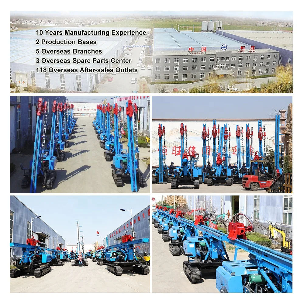 Piling Rig Machine Small Piling Machine Ground Screw Pile Machine for Pv
