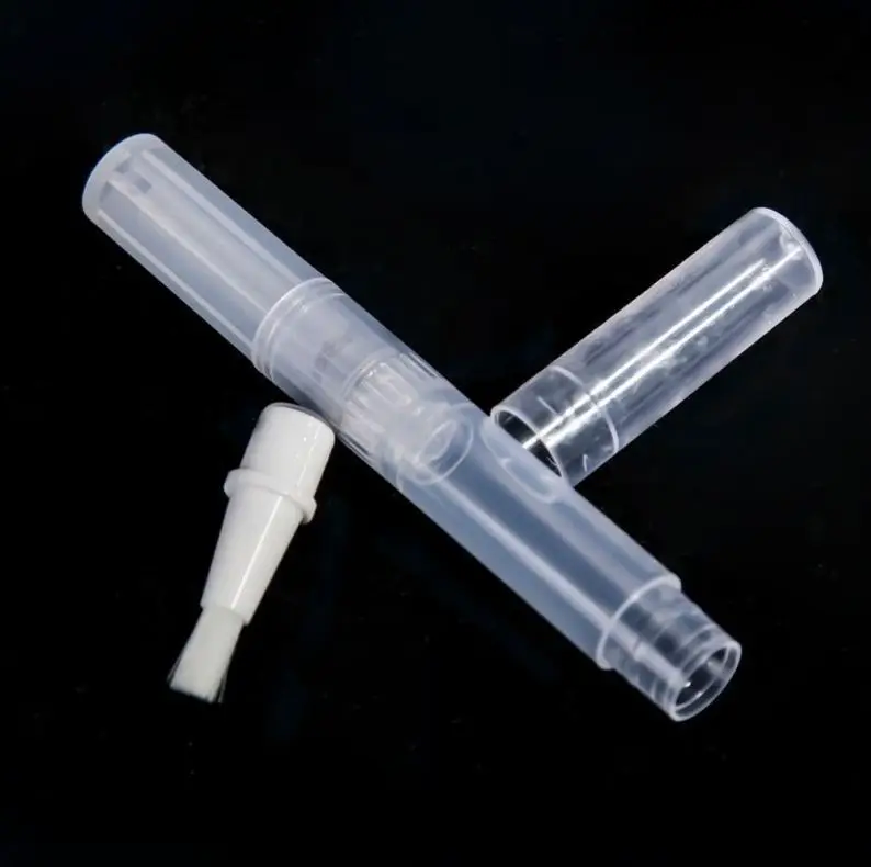 1ml  2ml 3ml 5ml 10ml Transparent Rotary Pens Empty Nail Oil Lip Gloss Cosmetic Container Applicator with Brush Tip Portable