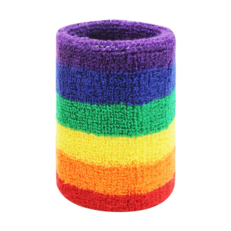 Custom Logo Embroidery Sweatbands Tennis Basketball Terry Cloth Wrist