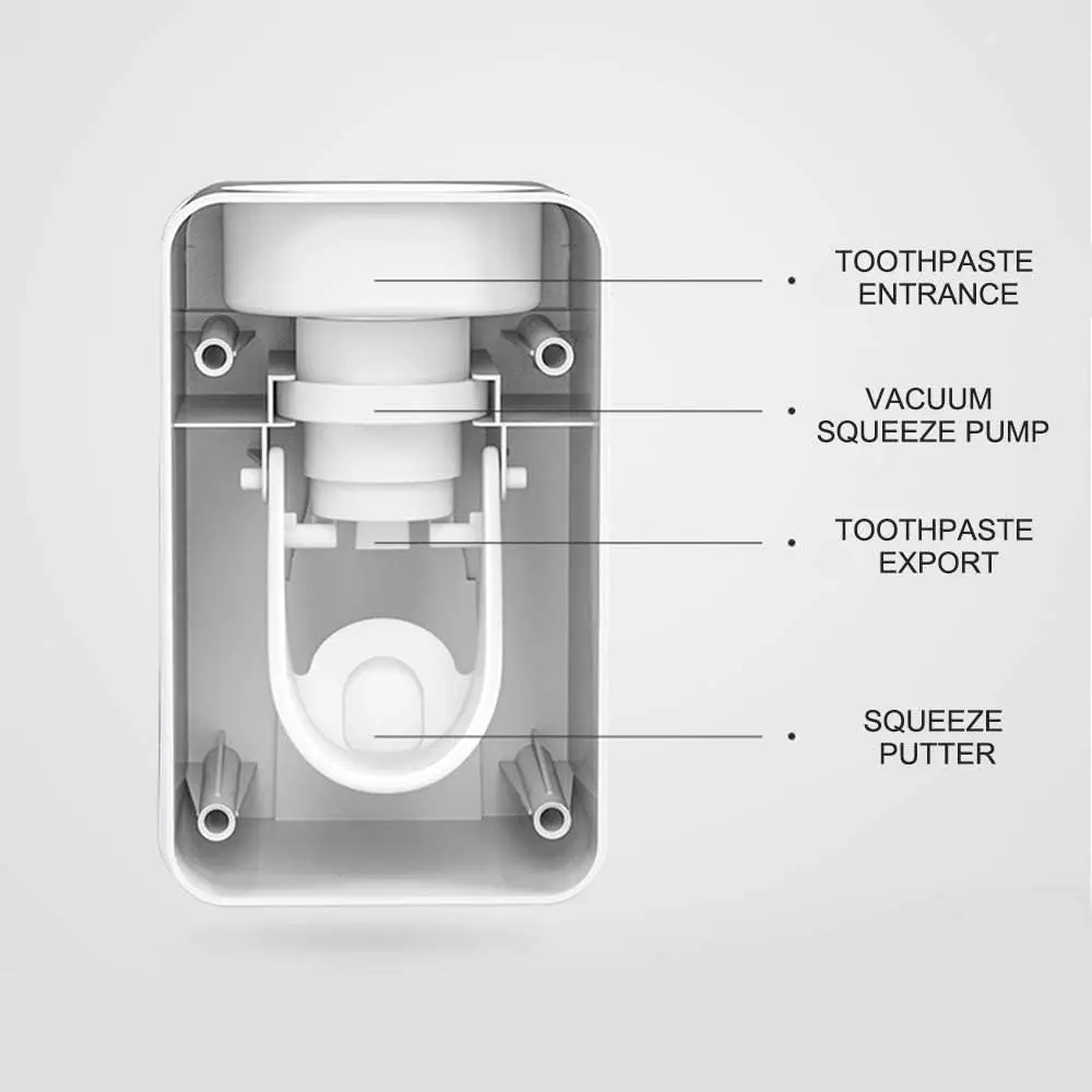 Hot Sale Bathroom Wall Mount Toothpaste Dispenser Automatic Toothpaste