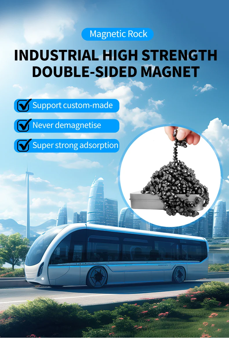 Over 500 Ferrite Mini Magnet Stones - Magnetic Balls 33mm
