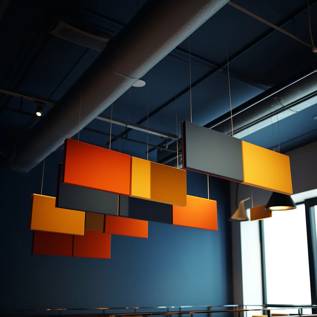 Interior Design Office Workplace Solution Suspension Soundproof Noise ...