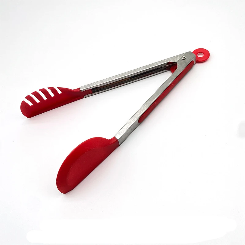 Customized Logo Wholesale Premium Sustainable 5-Piece Cooking BBQ Baking Tools Stainless Steel Locking Kitchen Tongs details