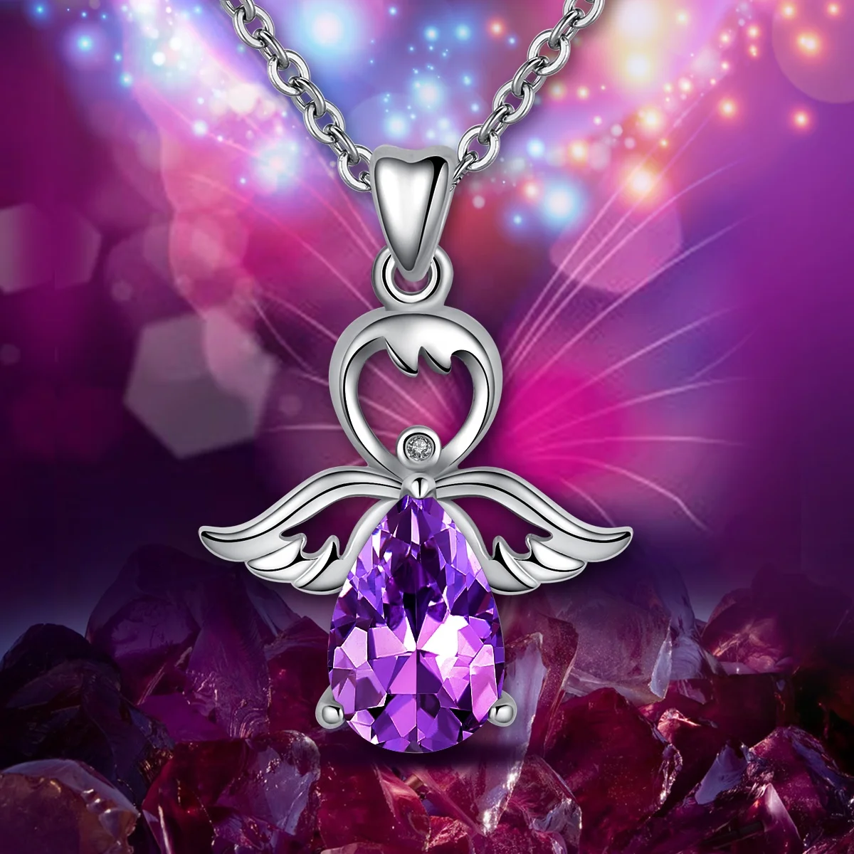 KY9 JMネックレス2点セット KY9 JM グリーン スクエアペンダント