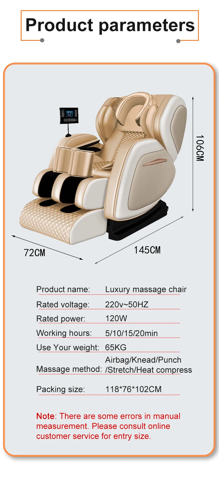 Good Price Approve Ce Fcc Certification Cheap Full Body Massage Relax