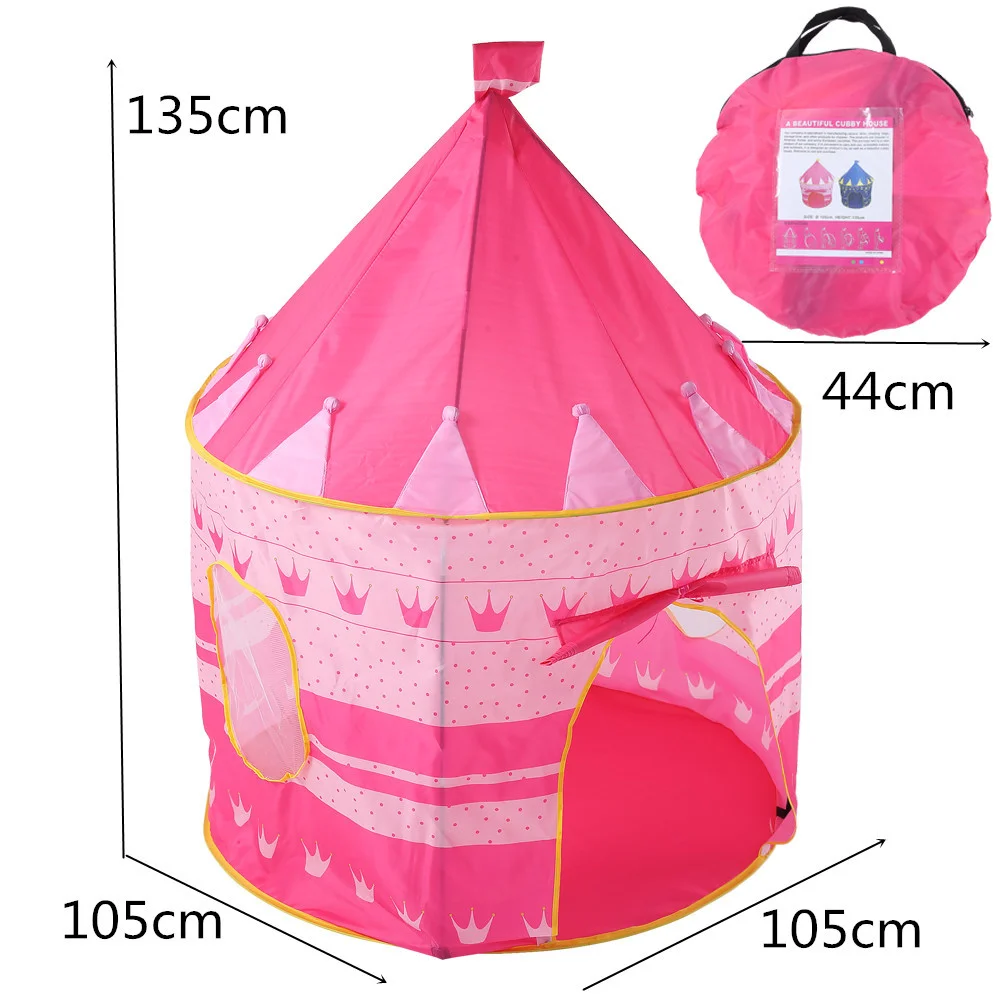 Детская игрушечная палатка, портативная складная палатка принцессы принца, детский замок, игровой домик, детский подарок, Пляжная палатка, детские подарки