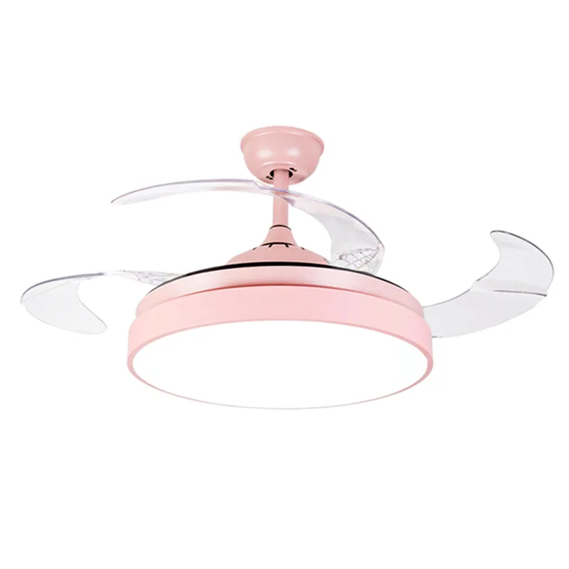 Modern Ceiling Fans with Lights Led Dimmable Ceiling Fan with Remote Face Mount Ceiling Fan Light