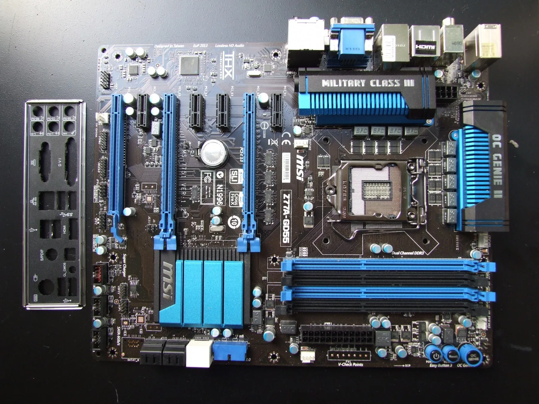 MSI Motherboard Z77A-GD55 authentic - PC Computer