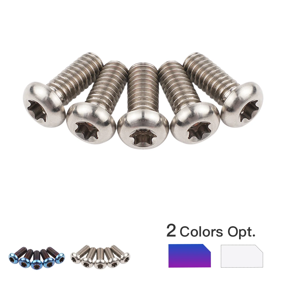 Nicecnc 5x Titanium Derby Cover Bolts Screws For Harley Dyna Street Bob