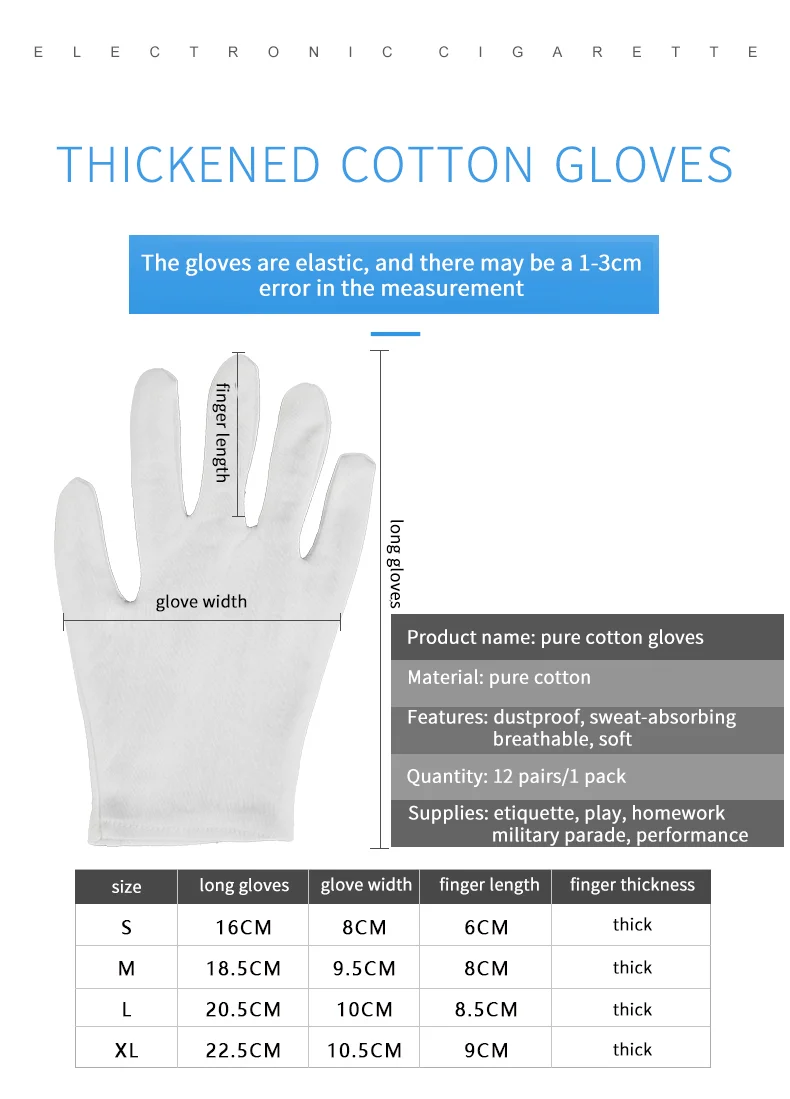Women White Wrist Absorption Etiquette Gloves Satin Smooth Lady Formal